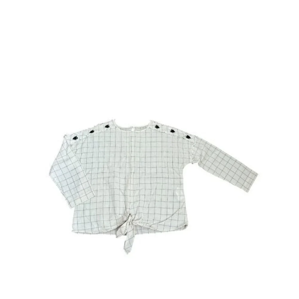 Zara Girls Windowpane Shirt
